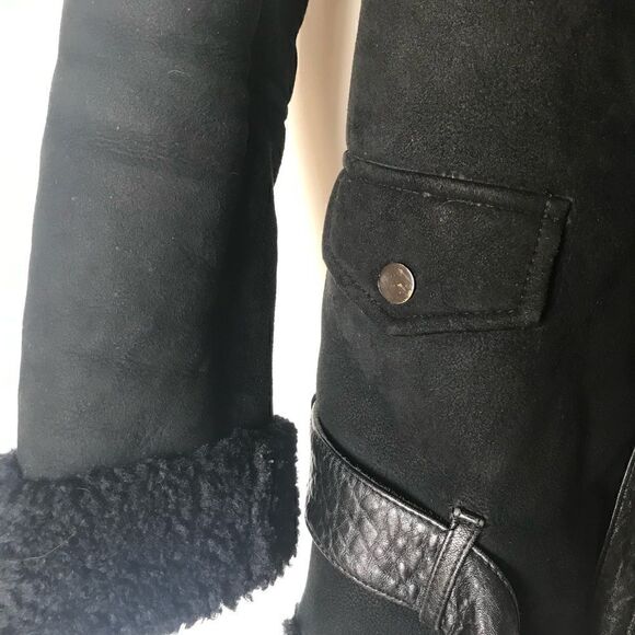 [American retro] oversized faux shearling moto #14 - Picture 2 of 8